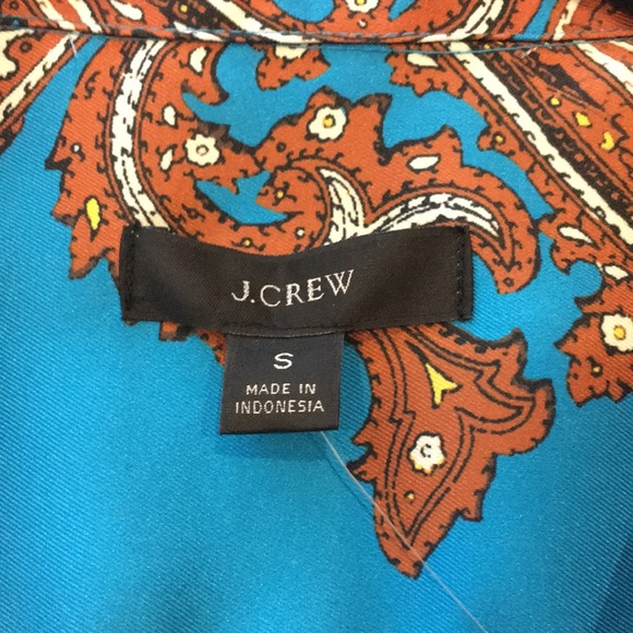 J. Crew Top with deep lapel and button front - Picture 6 of 9